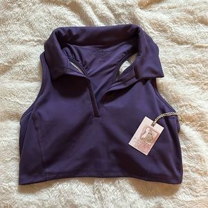 Jessica Simpson racerback polo workout top size L
